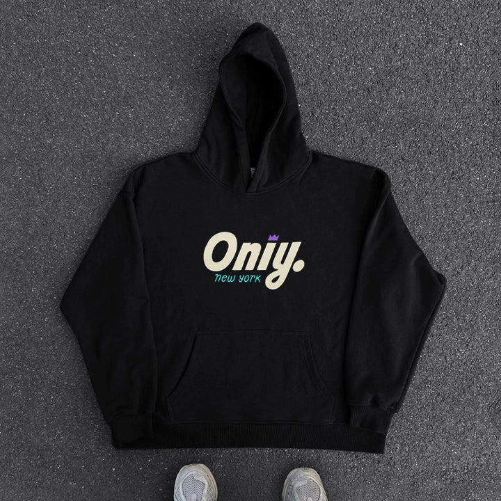 Vintage Lettering Creative Hoodie