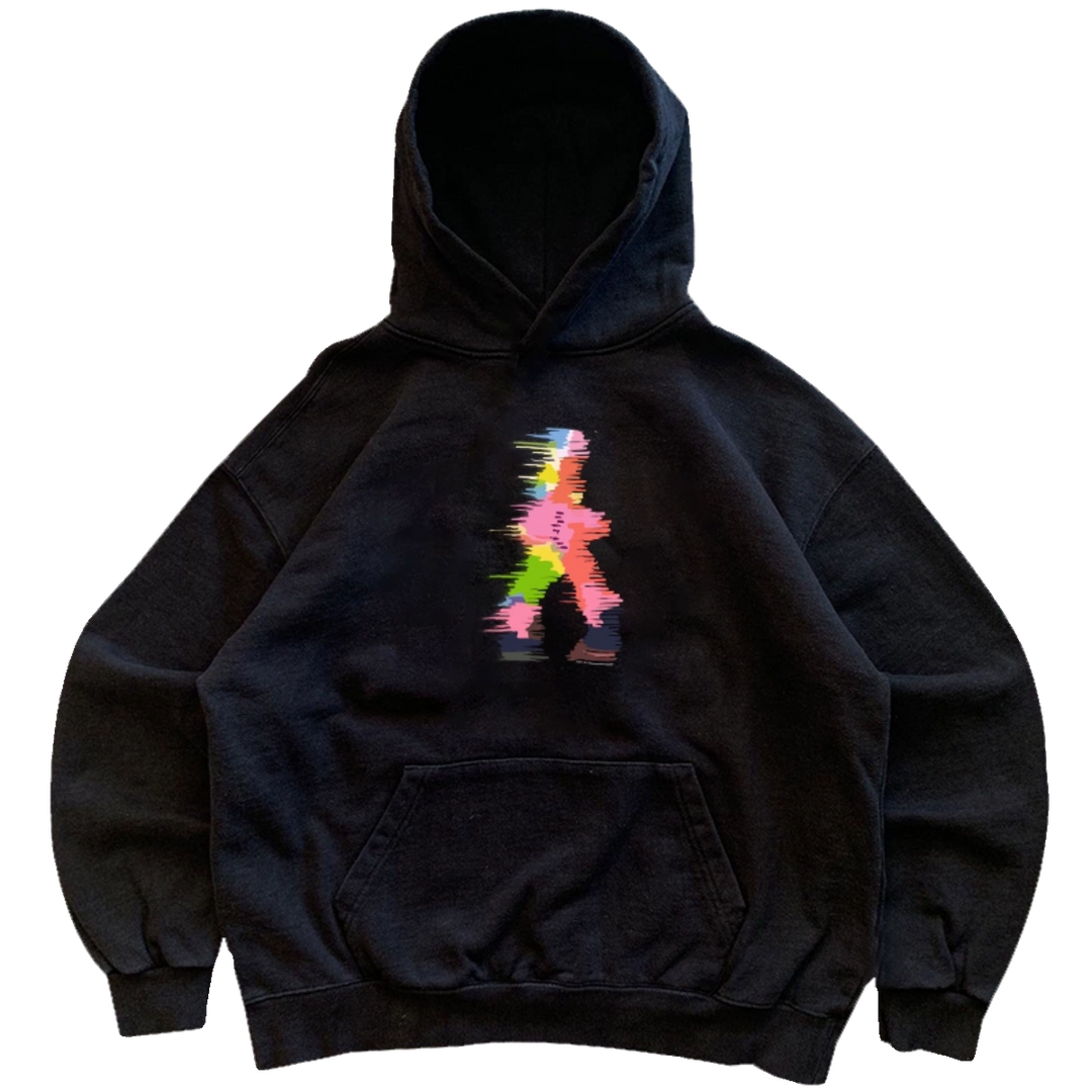 Graffiti Shadow Man Vintage Hoodie