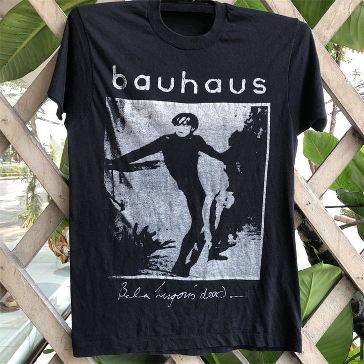 Bauhaus-Inspired Post-Punk Gothic T-Shirt