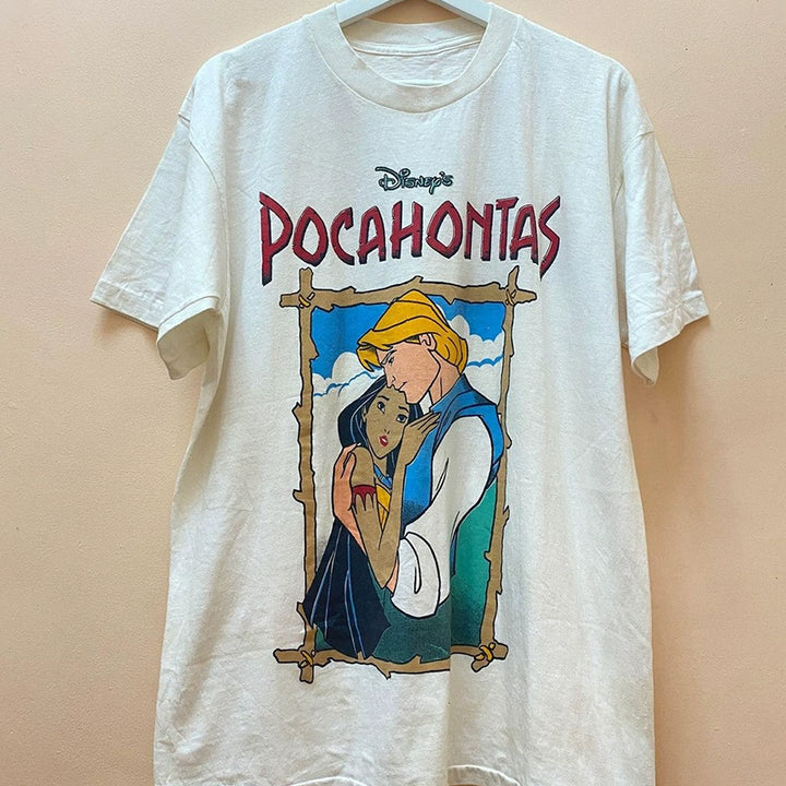 Pocahontas Romance Couples Anime Graphic T-Shirt