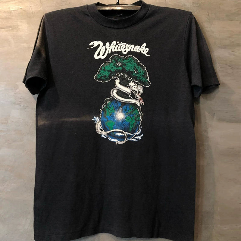 Vintage Retro Whitesnake Rock Band T-Shirt