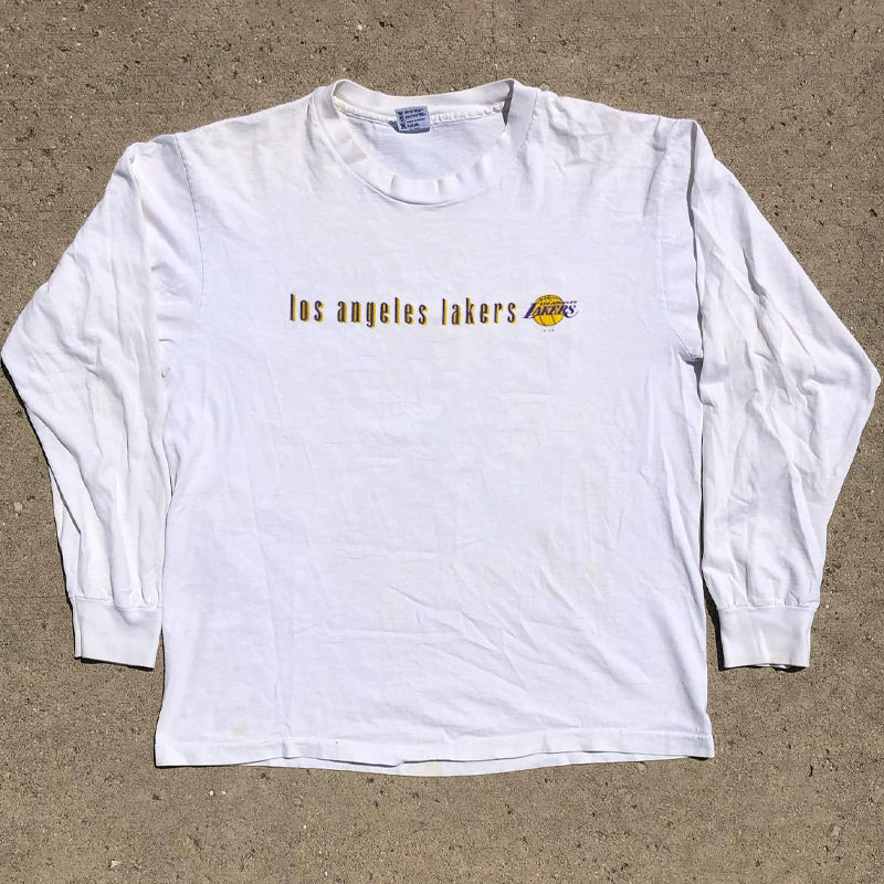 Cotton Streetwear Basketball Graphic Long Sleeve T-Shirt