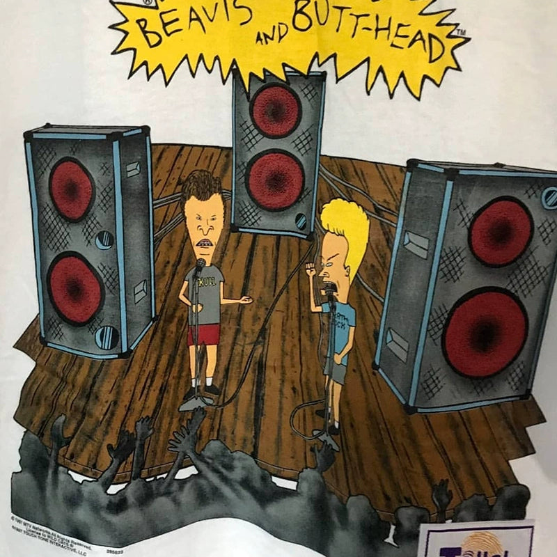 Vintage Beavis and Butt-head Big Head Eggs Cartoon T-shirt