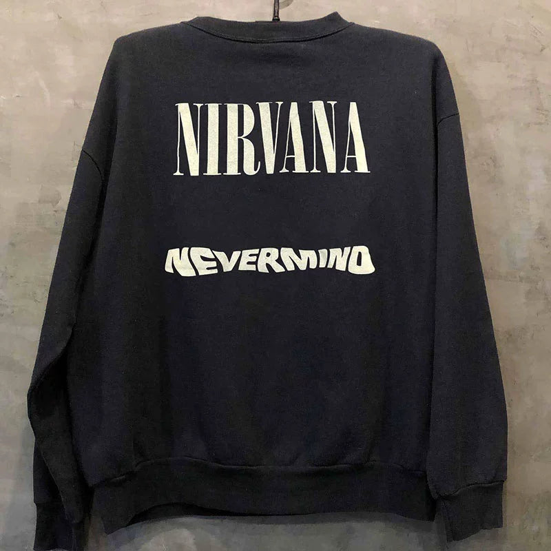 Nirvana Retro Angel Band Vintage Texture Sweatshirt