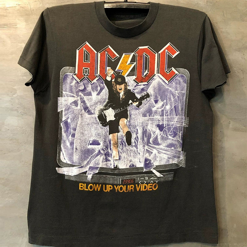 Vintage Rock ACDC Graphic T-Shirt