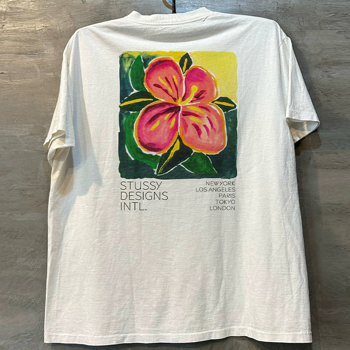 Vintage Floral Oil Painting Cotton T-Shirt