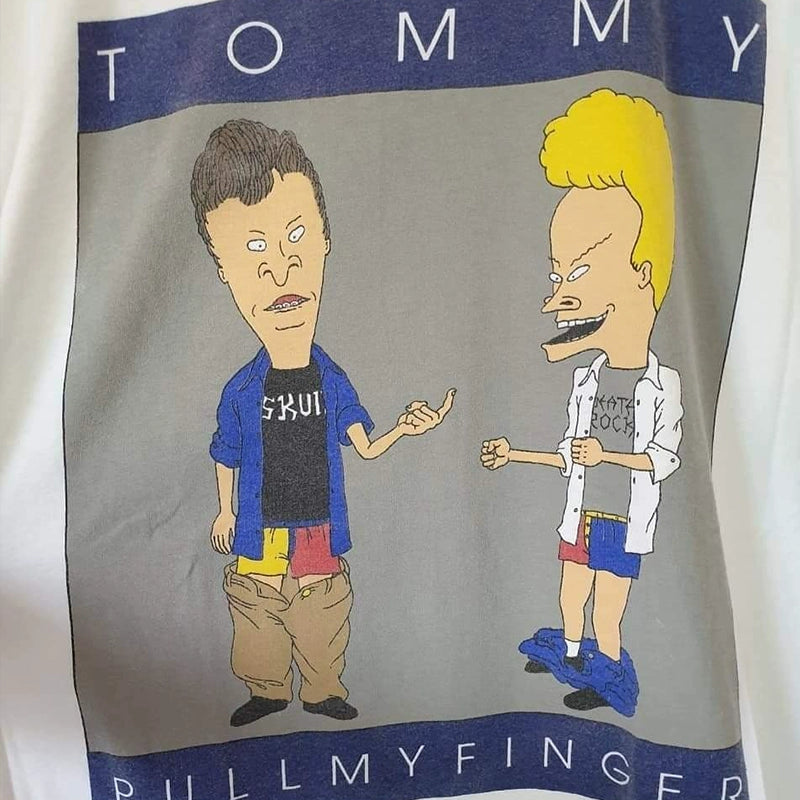 Retro Hip-Hop Beavis and Butt-Head Graphic Tee