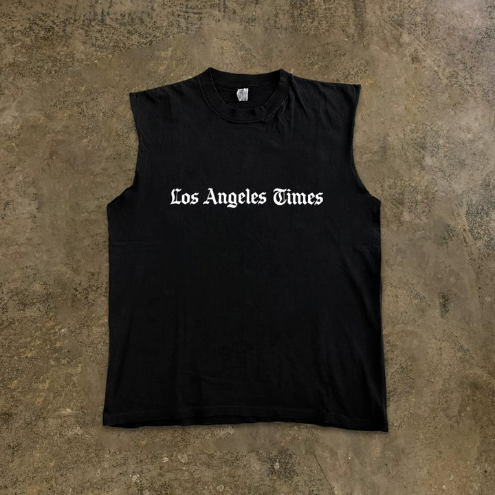 Urban Hip-Hop Graphic Sleeveless T-Shirt