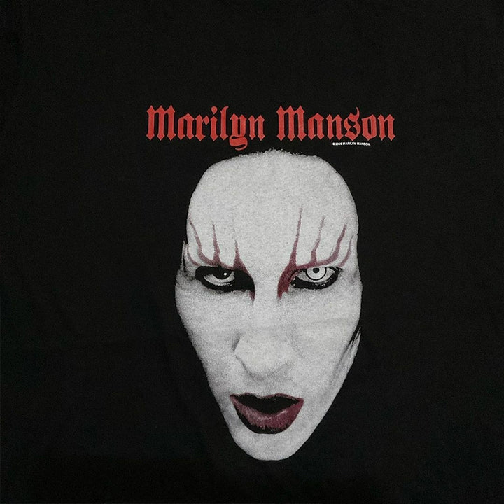 Vintage Retro Marilyn Manson Washed Tide Graphic Tee