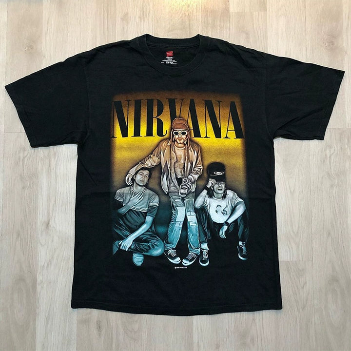 Retro Punk Nirvana Angel Graphic Tee