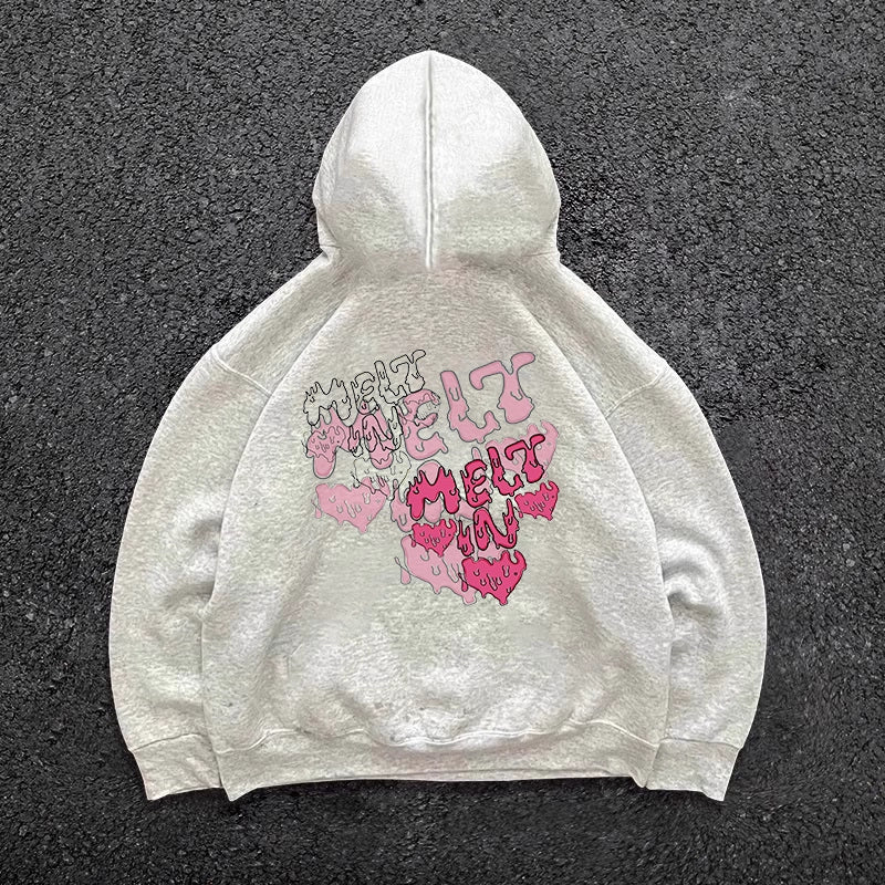 Melting Love Graffiti Hooded Sweatshirt