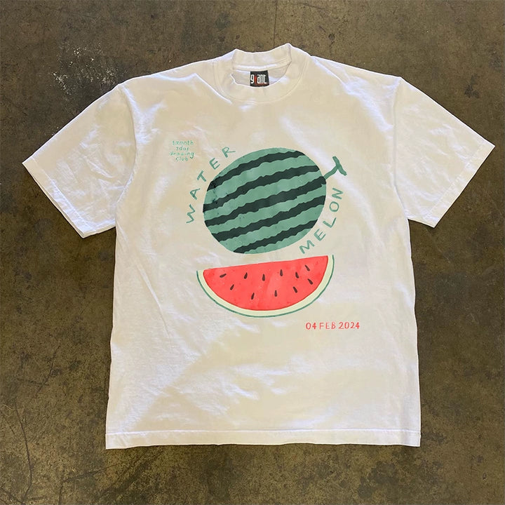 Watermelon Delight Waterproof Short-Sleeved Tee