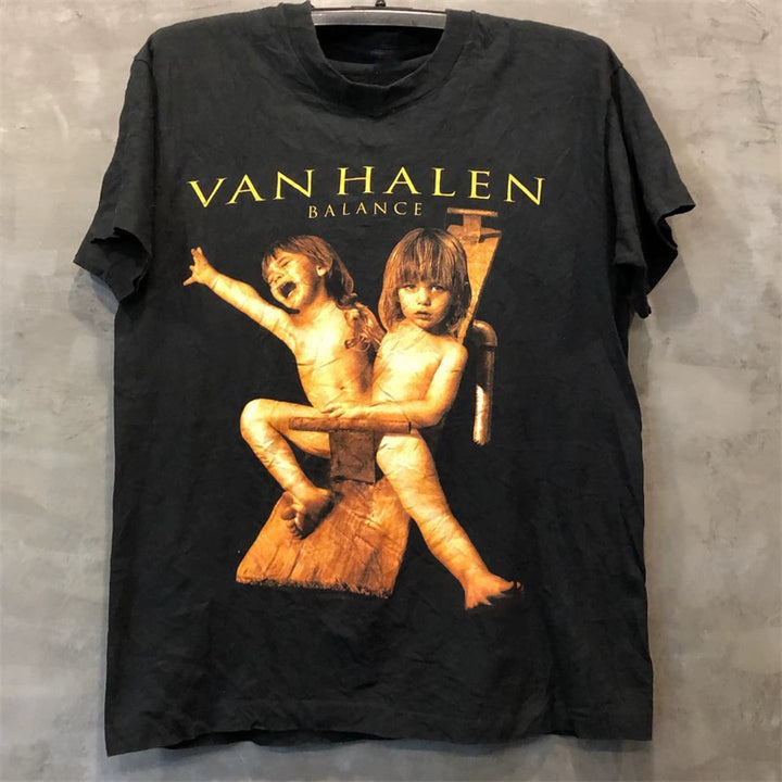 Van Halen Vintage Round Neck Graphic T-Shirt