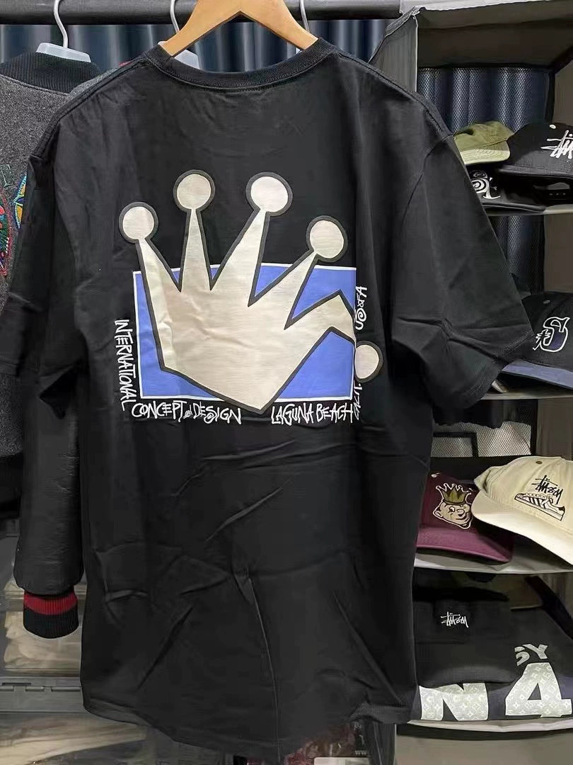 Graffiti Crown Hip Hop Short Sleeve T-Shirt