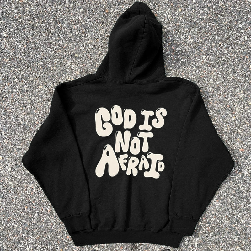 Minimalist Typography Graphic Hoodie