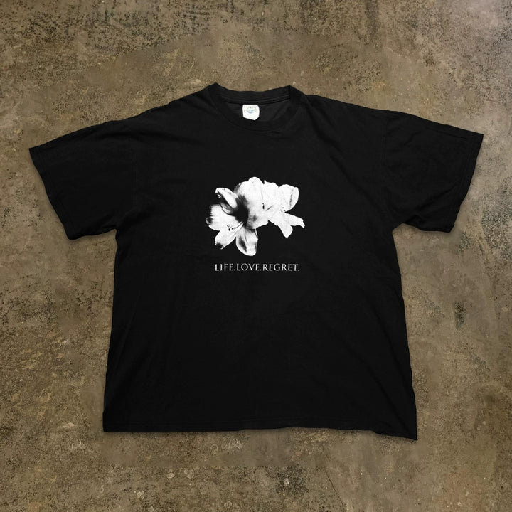 Vintage Floral Black T-Shirt