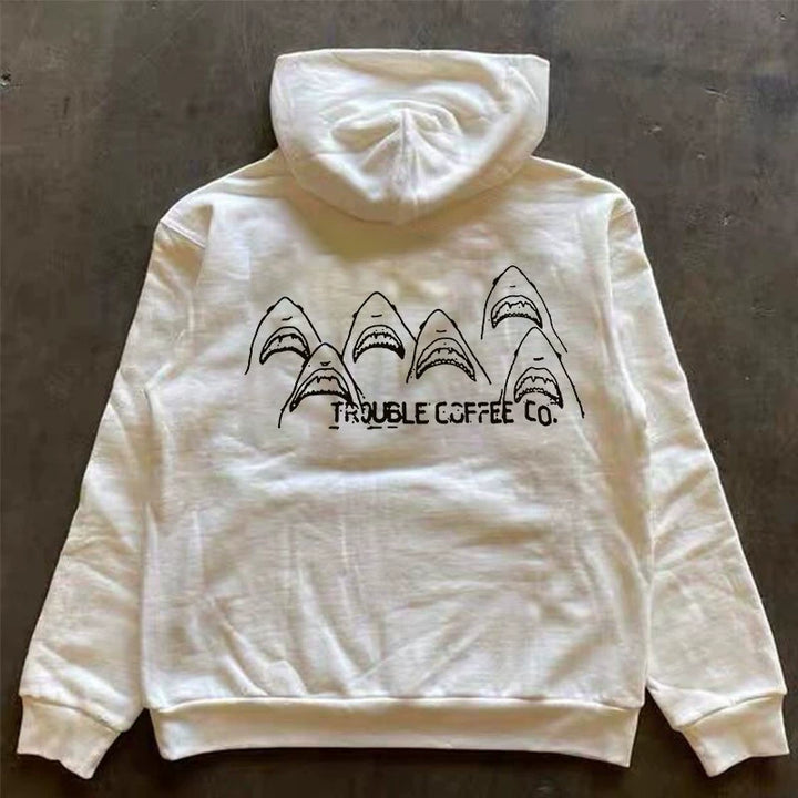 Shark Head Vintage Hoodie