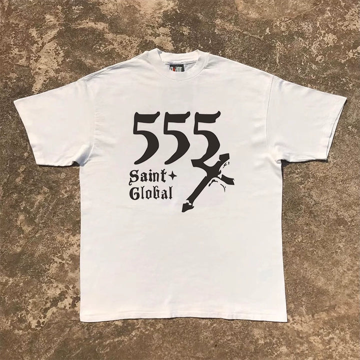 Vintage Alphabet Cross Heavyweight T-Shirt