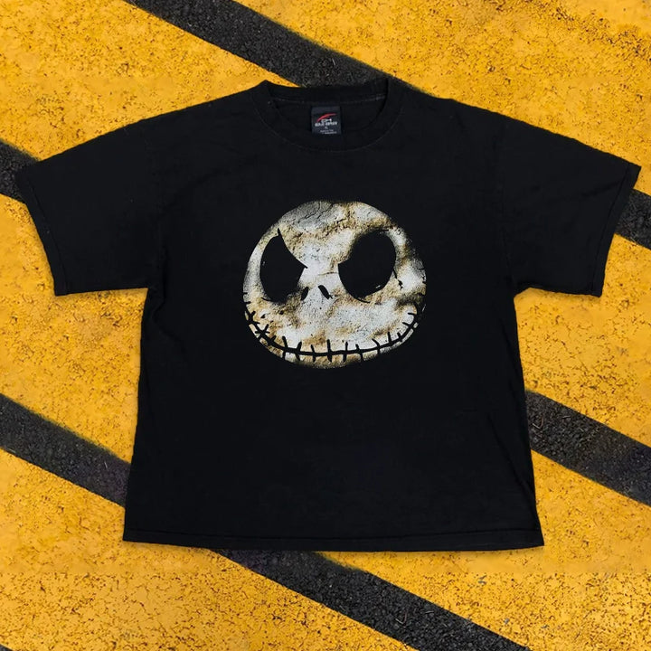 Vintage-Inspired Graphic Tee with Bold Face Print