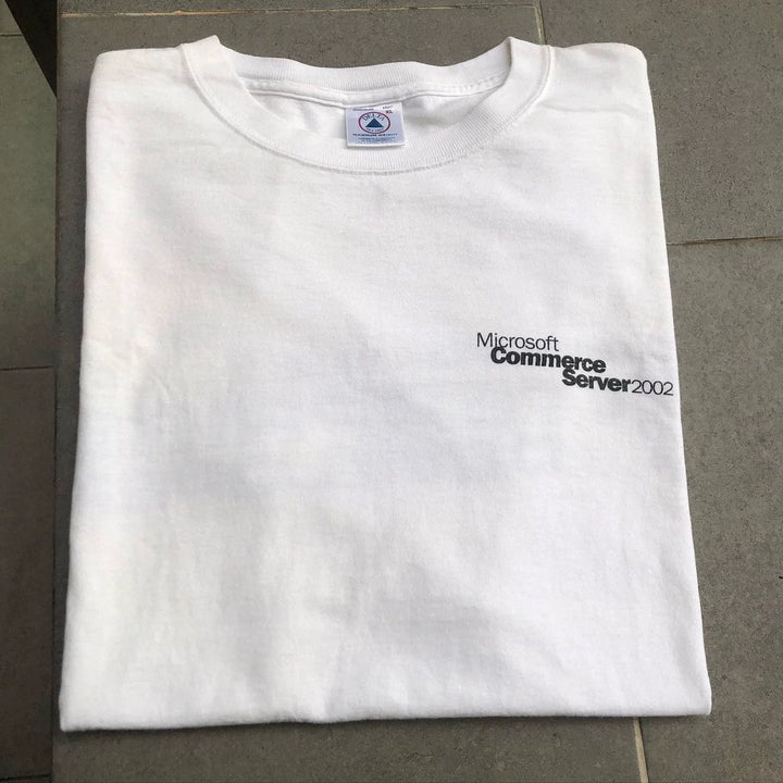 Minimalist White Tee with Bold Lettering