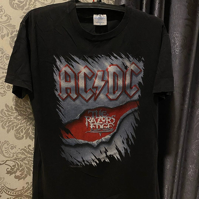 Retro Punk Rock AC/DC Graphic Tee