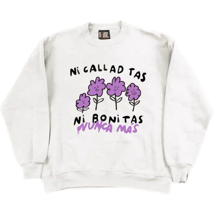 Angry Flowers Vintage Crewneck Sweatshirt