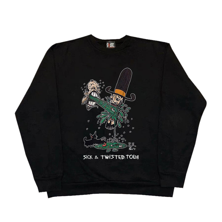 Vintage Biting the Arm Crewneck Sweatshirt