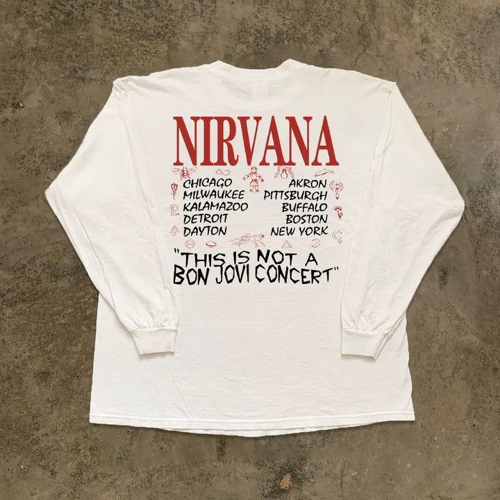 Nirvana Band Graphic Long Sleeve T-Shirt