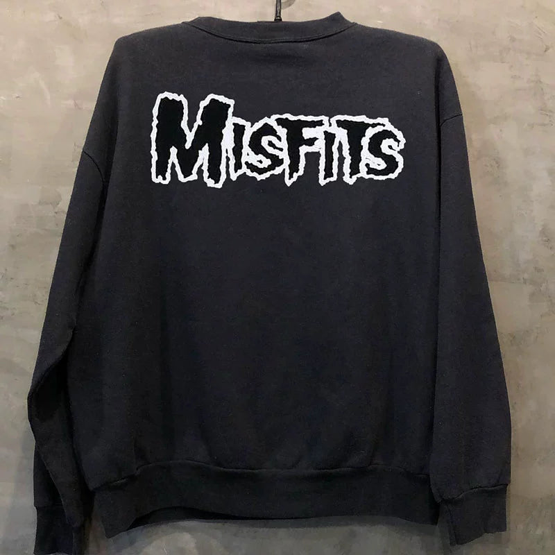 Vintage Misfits Rock Band Long Sleeve Sweatshirt