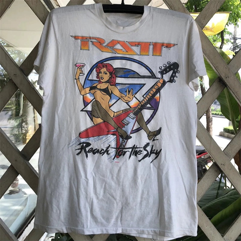 RATT Vintage Rock Band Graphic T-Shirt