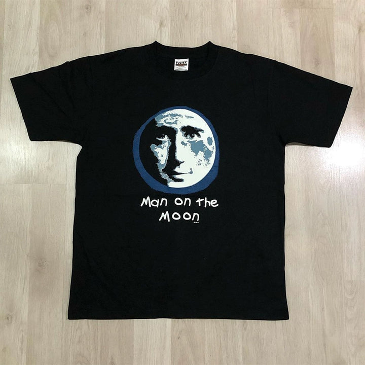 Alien Man On The Moon Graphic Casual T-Shirt