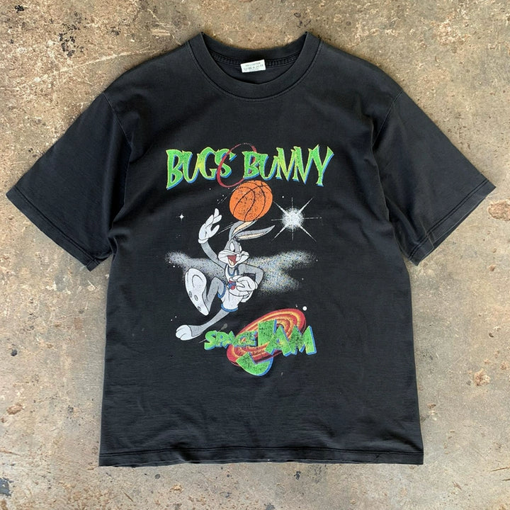 Vintage Cartoon Basketball Bugs Bunny Graphic Tee