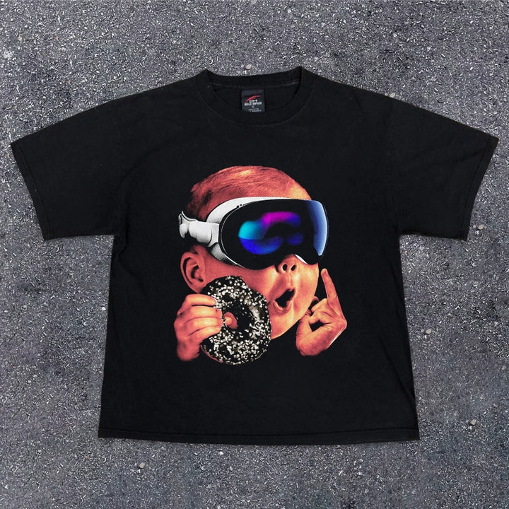 Vintage Hip-Hop Street Style Graphic Tee