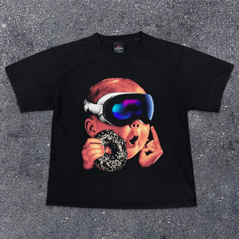 Vintage Hip-Hop Street Style Graphic Tee