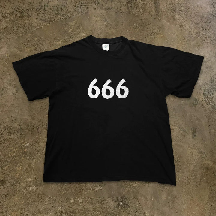 Abstract 666 Graphic Cotton Tee