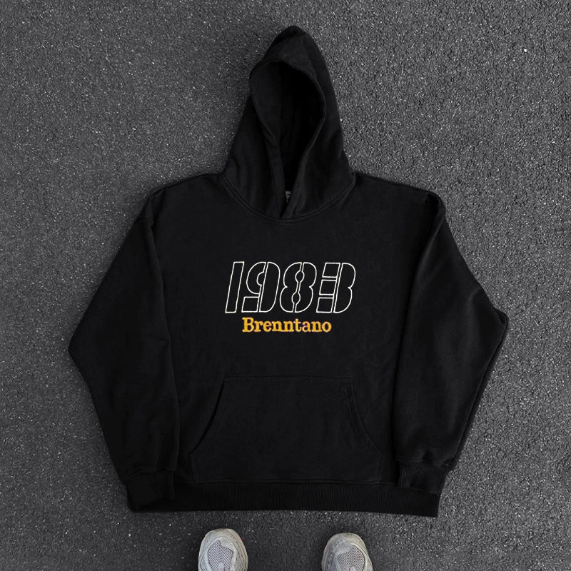 Minimalist Graphic Print Hoodie