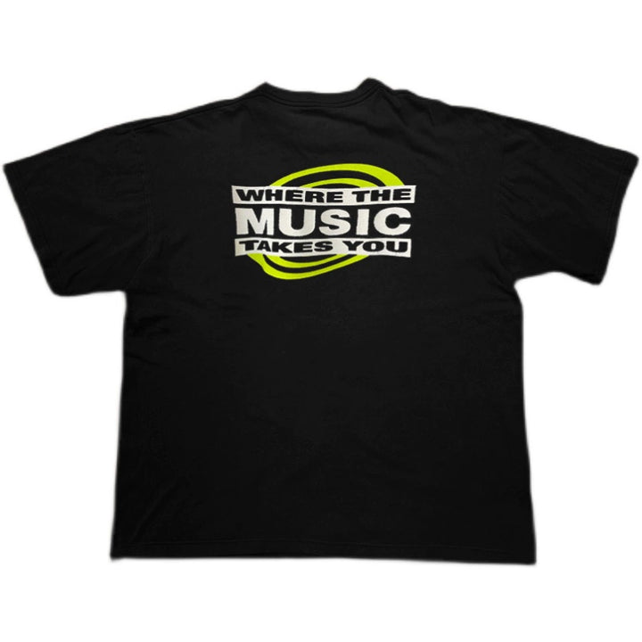 Heavy-Duty Music Typography Street Style T-Shirt