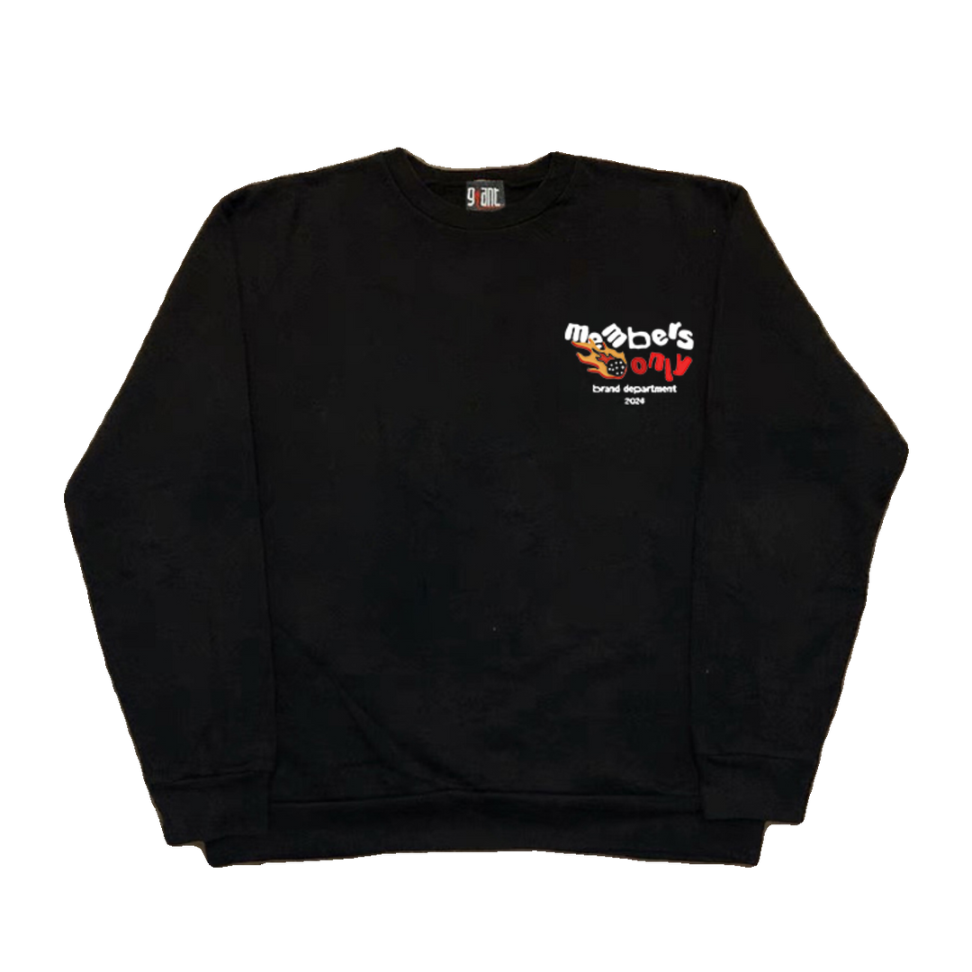 Urban Vintage Hip Hop Letter Crewneck Sweatshirt