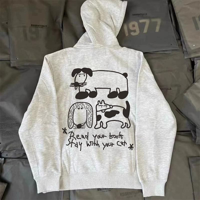 Abstract Puppy Hoodie