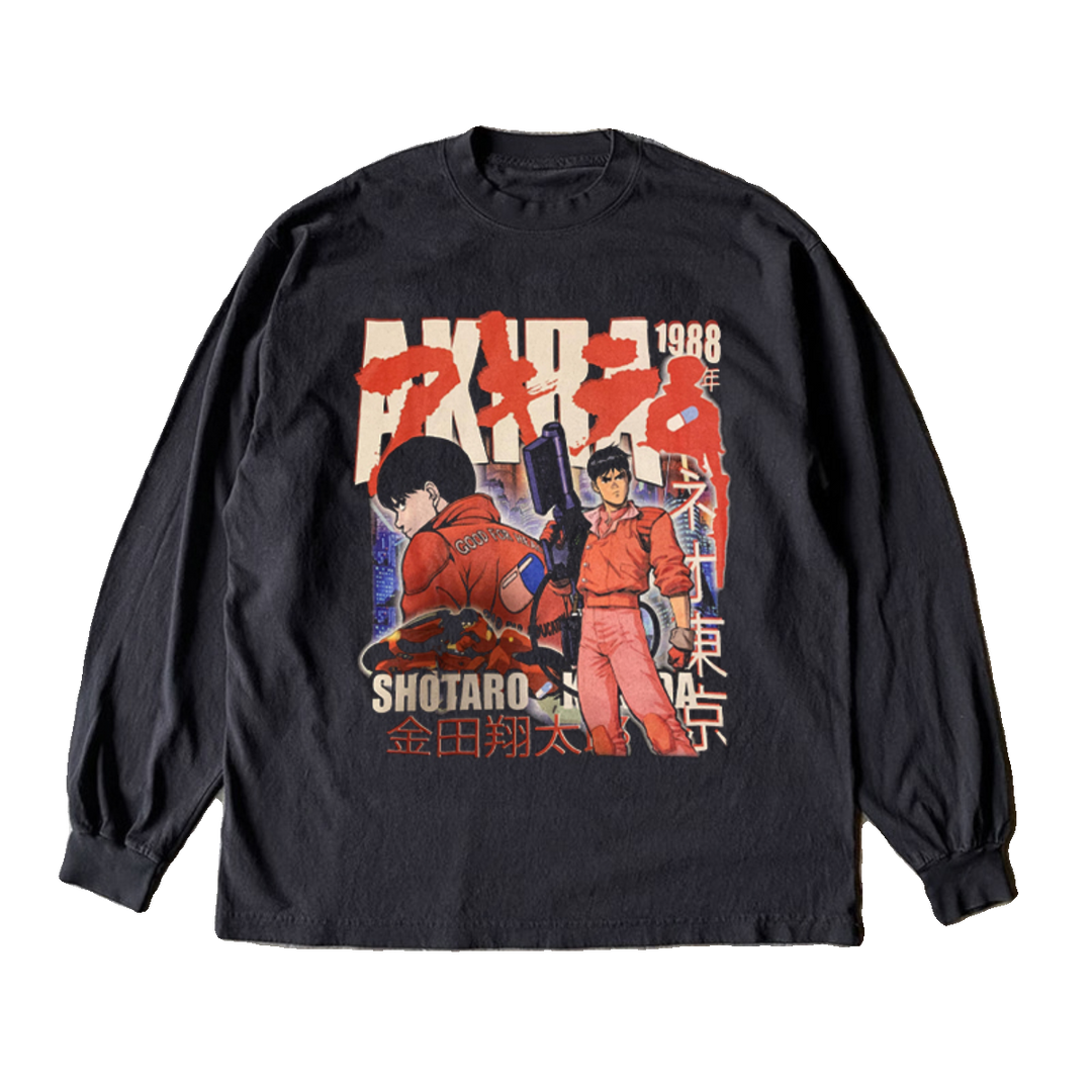 Vintage Akira Print Long Sleeve T-Shirt