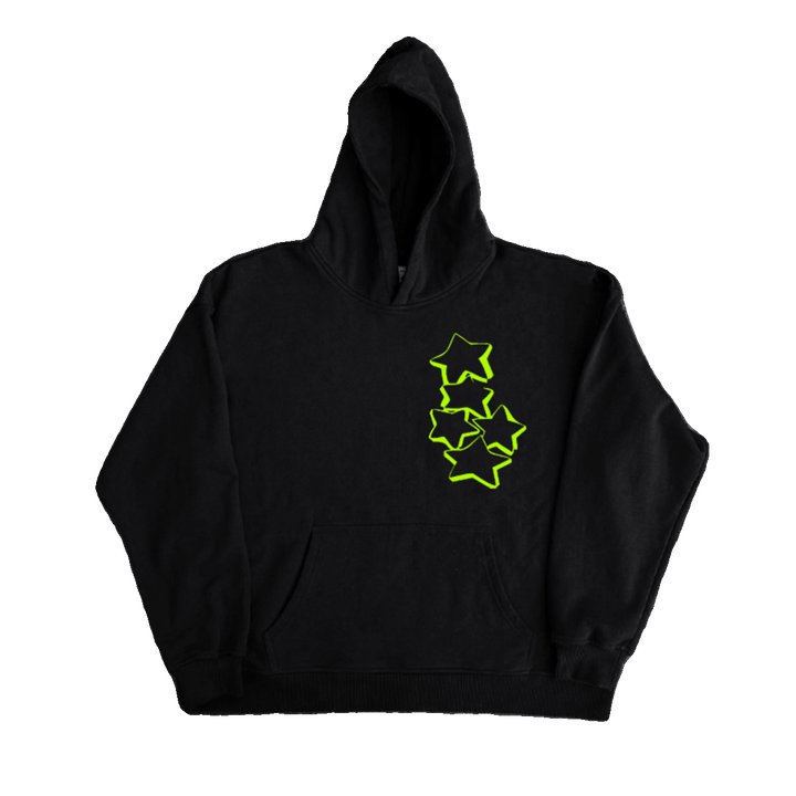 Star Design Hooded Sweatshirt