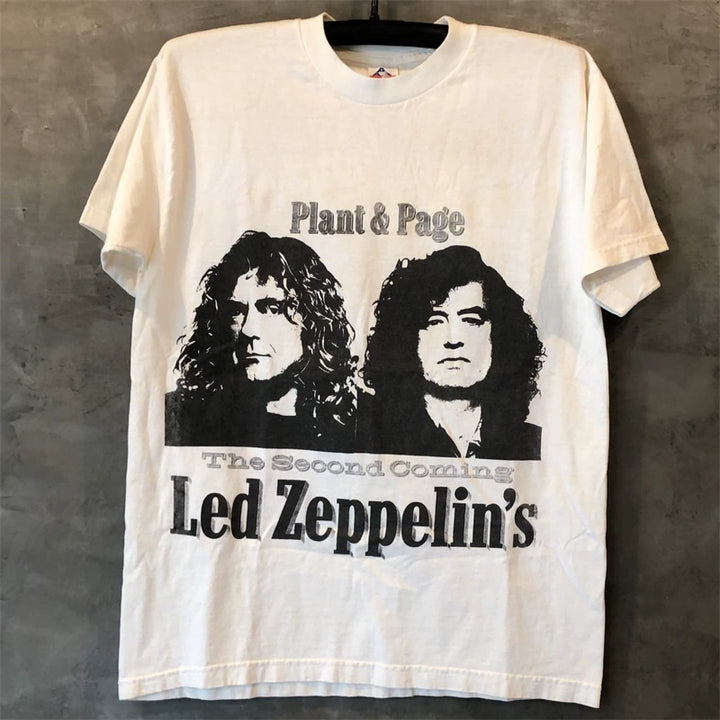 Led Zeppelin Iconic Frontman Sketch Casual T-Shirt