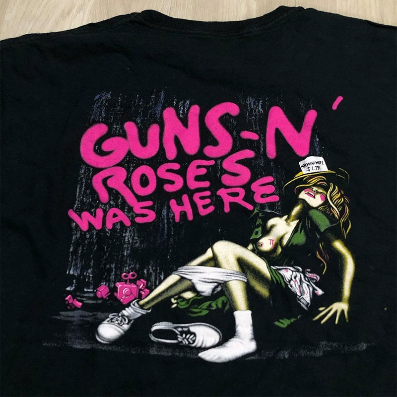 Guns N' Roses Retro Rock Flower T-Shirt