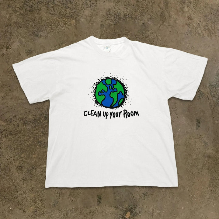 Creative Earth Graphic Short Sleeve T-Shirt