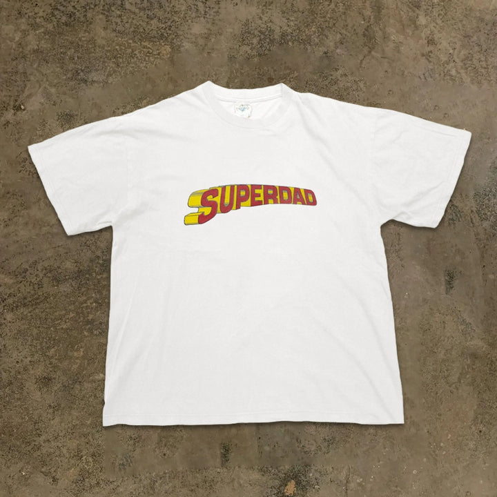 Superdad 3D Alphabet Graphic Tee