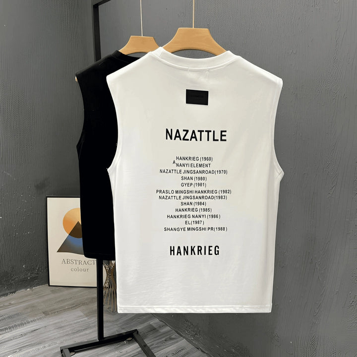 Summer Sports Sleeveless Vest with Stylish Cut-Outs