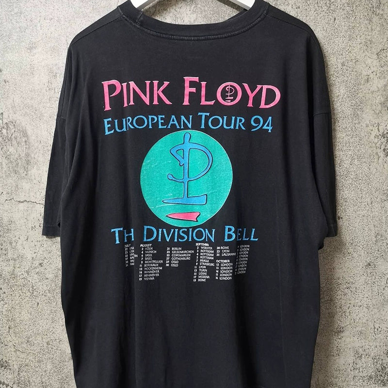 Vintage Retro Pink Floyd and Justin Bieber Graphic T-Shirt