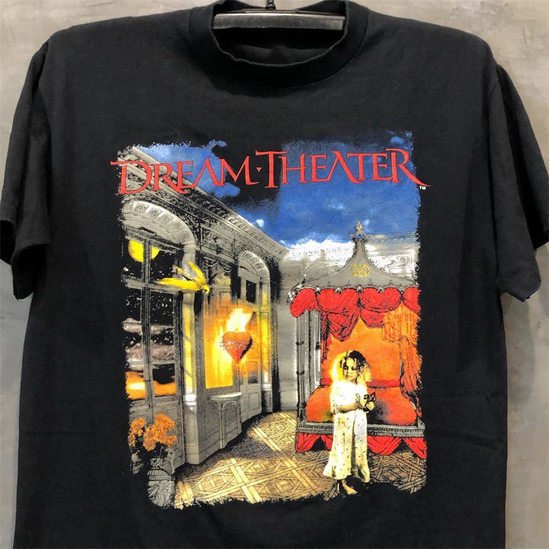 Retro Rock Dream Theater Heavy Cotton Short Sleeve T-Shirt