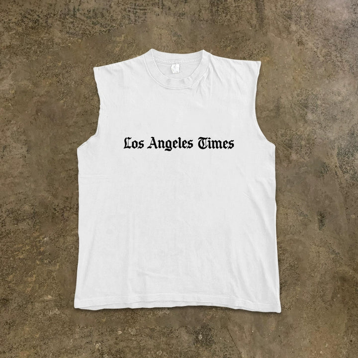 Urban Hip-Hop Graphic Sleeveless T-Shirt