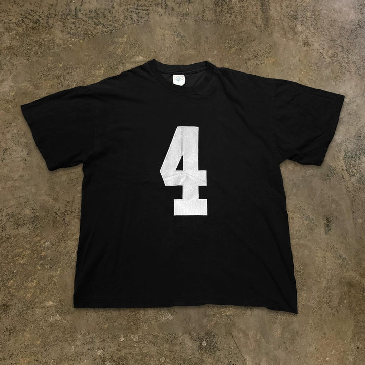 Cotton Graphic T-Shirt with Number 4 Design